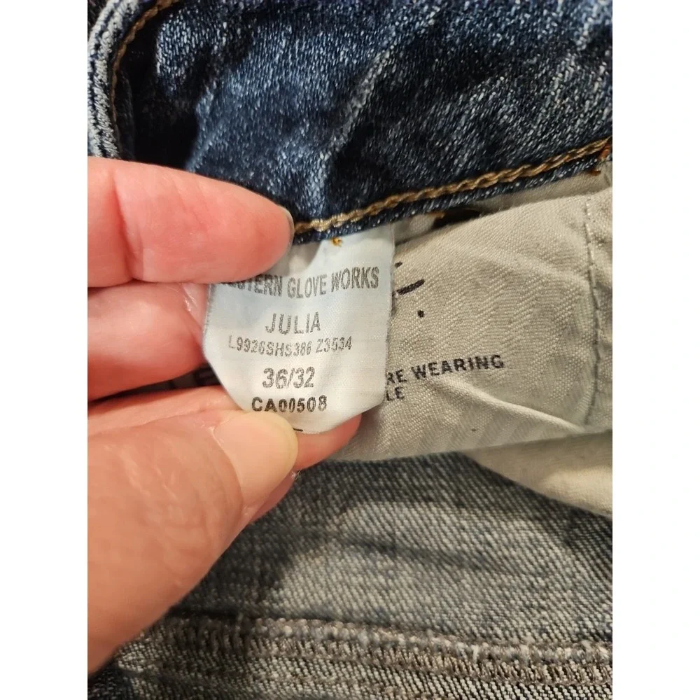 Silver Jeans Julia womens Mid Rise Stretch Boot cut‎ Denim 36x32 Jeans (1382